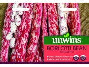 Unwins Barlotti Bean Tintoretto Seeds